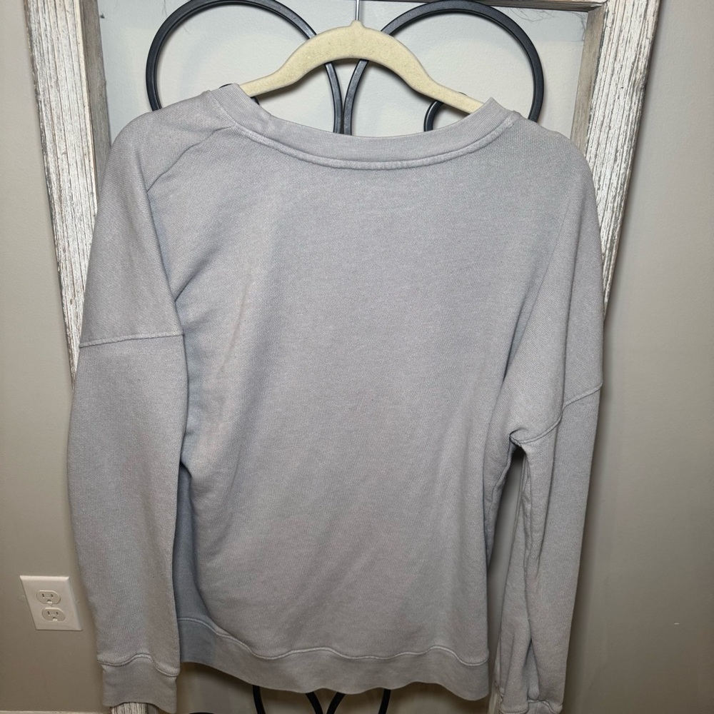 Time And Tru BMW Logo Sweatshirt Girls Large 12-14 Grey Crewneck - Picture 2 of 7